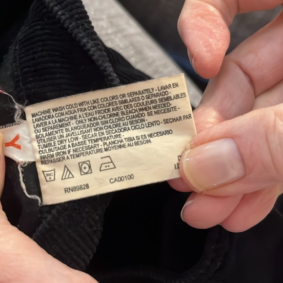 Gloria Vanderbilt - Corduroy Pants - Black - Size 8 - Picture 8 of 8